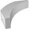Ekena Millwork 5 1/2-in. W x 24-in. D x 28-in. H Thorton Architectural Grade PVC Knee Brace BRCP055X24X28THR - alternate 6